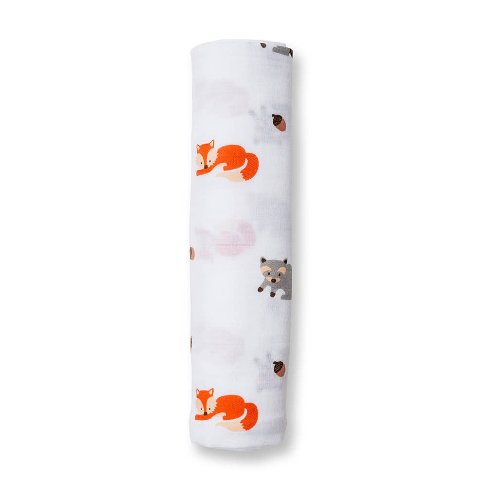 Forest Friends Muslin Swaddle