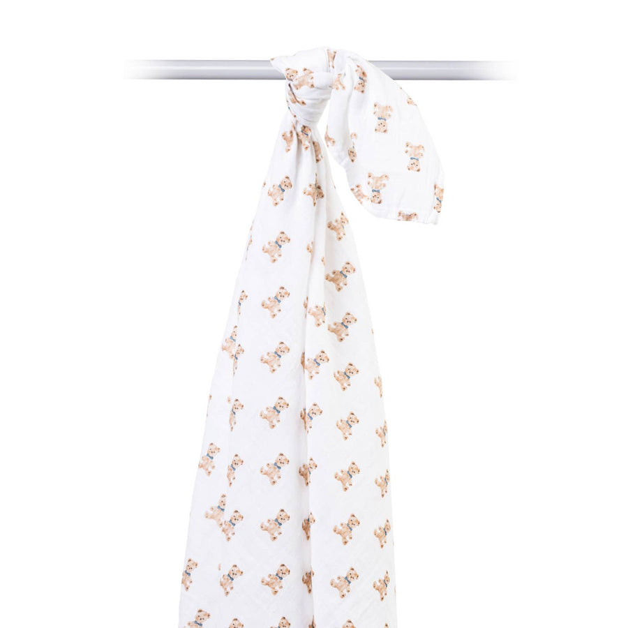 Vintage Bears Muslin Swaddle