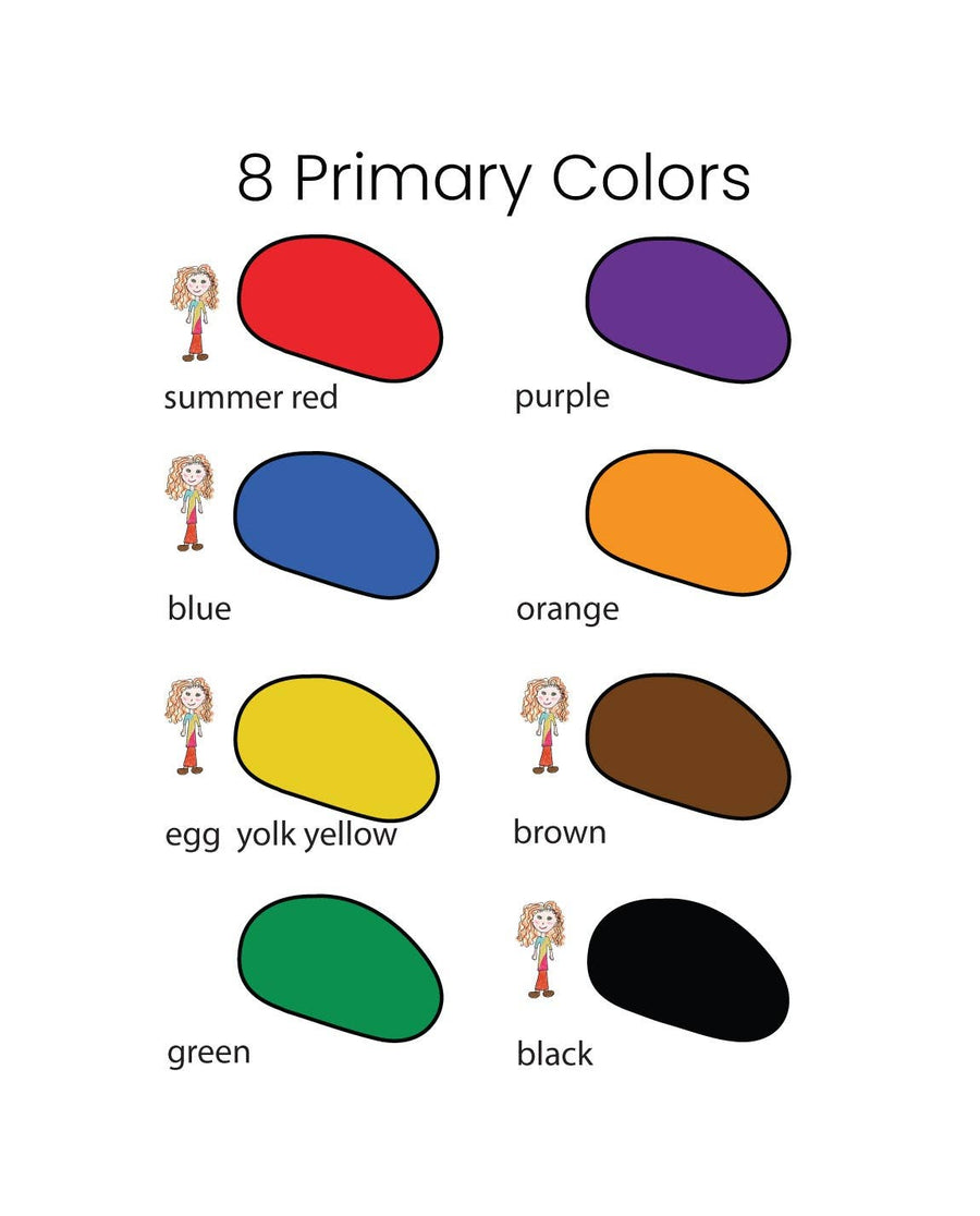 8 Colors in a Muslin Bag