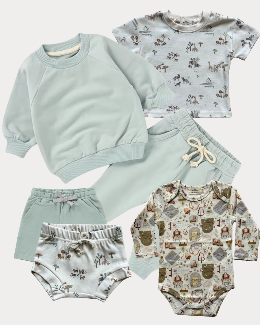 5-Piece Slade Eucalyptus + Eucalyptus bundle | 18/24M