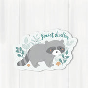Forest Dweller Raccoon 3" Vinyl Sticker