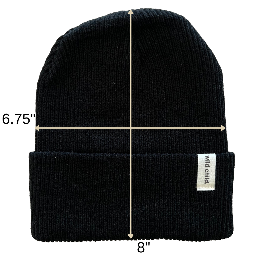 Black Classic Beanie