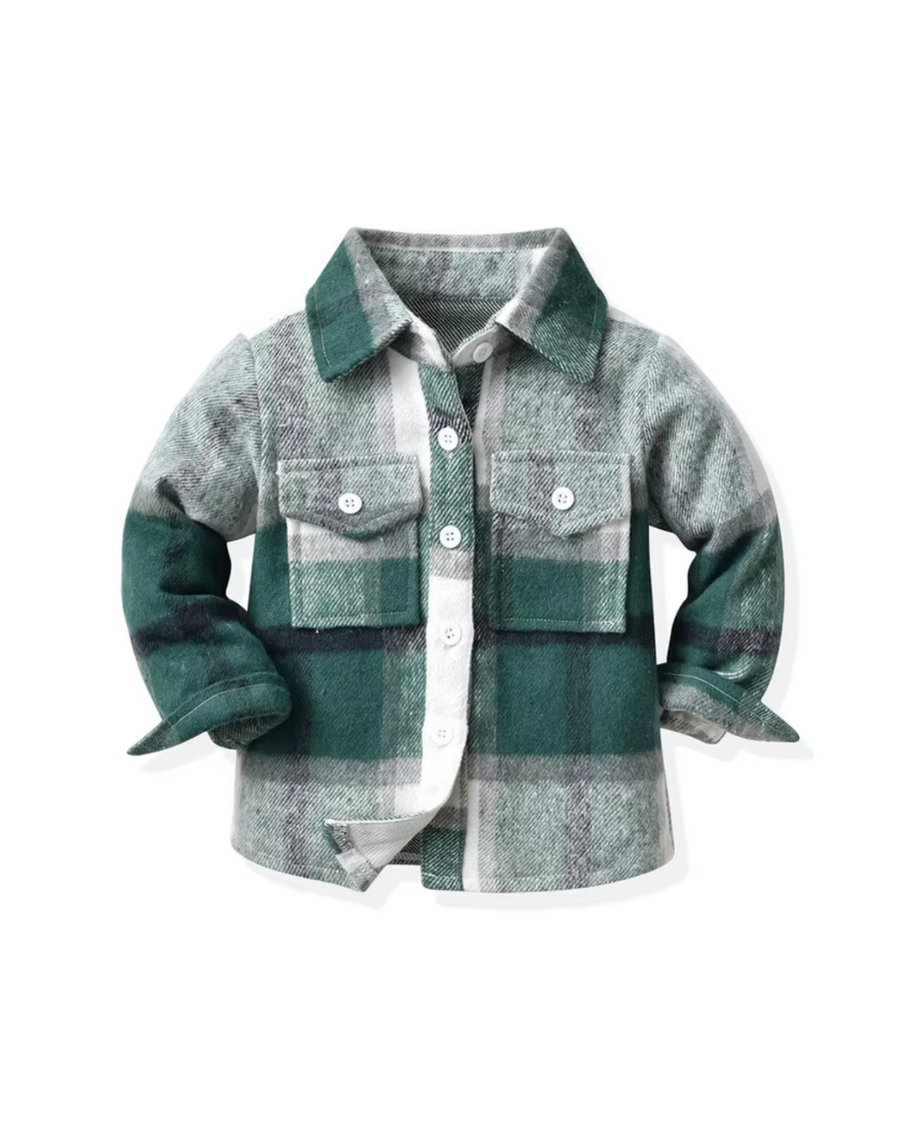 Sawyer Flannel Shacket - Pine Green