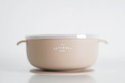 Suction Bowl With Lid: Sage