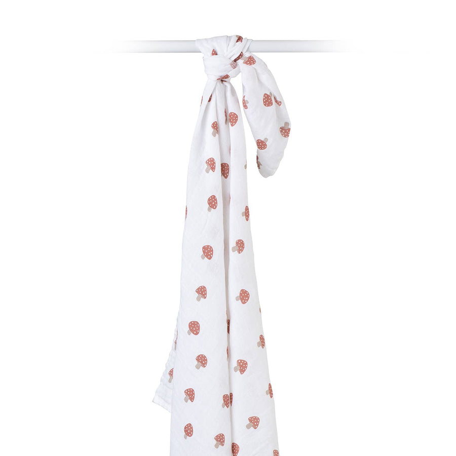 Mushroom Muslin Swaddle