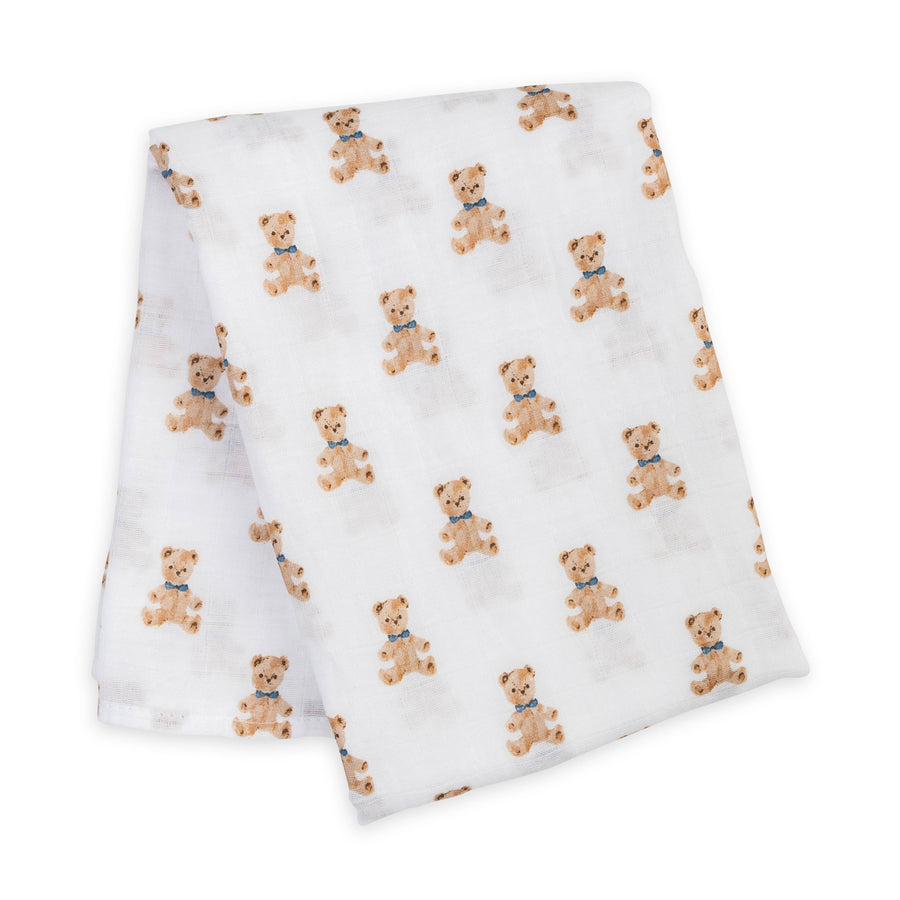 Vintage Bears Muslin Swaddle
