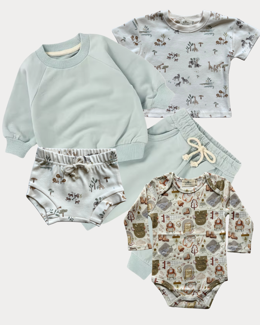 4-Piece Slade Eucalyptus bundle set | 6-12M