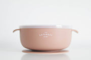 Suction Bowl With Lid: Sage