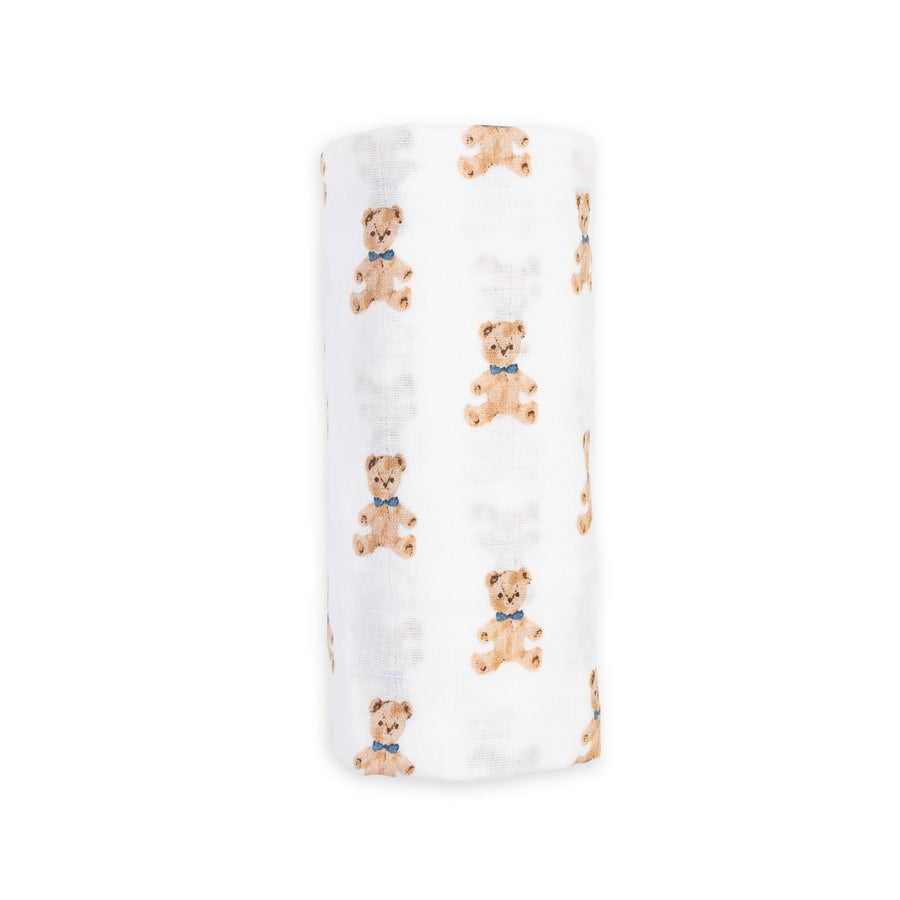 Vintage Bears Muslin Swaddle