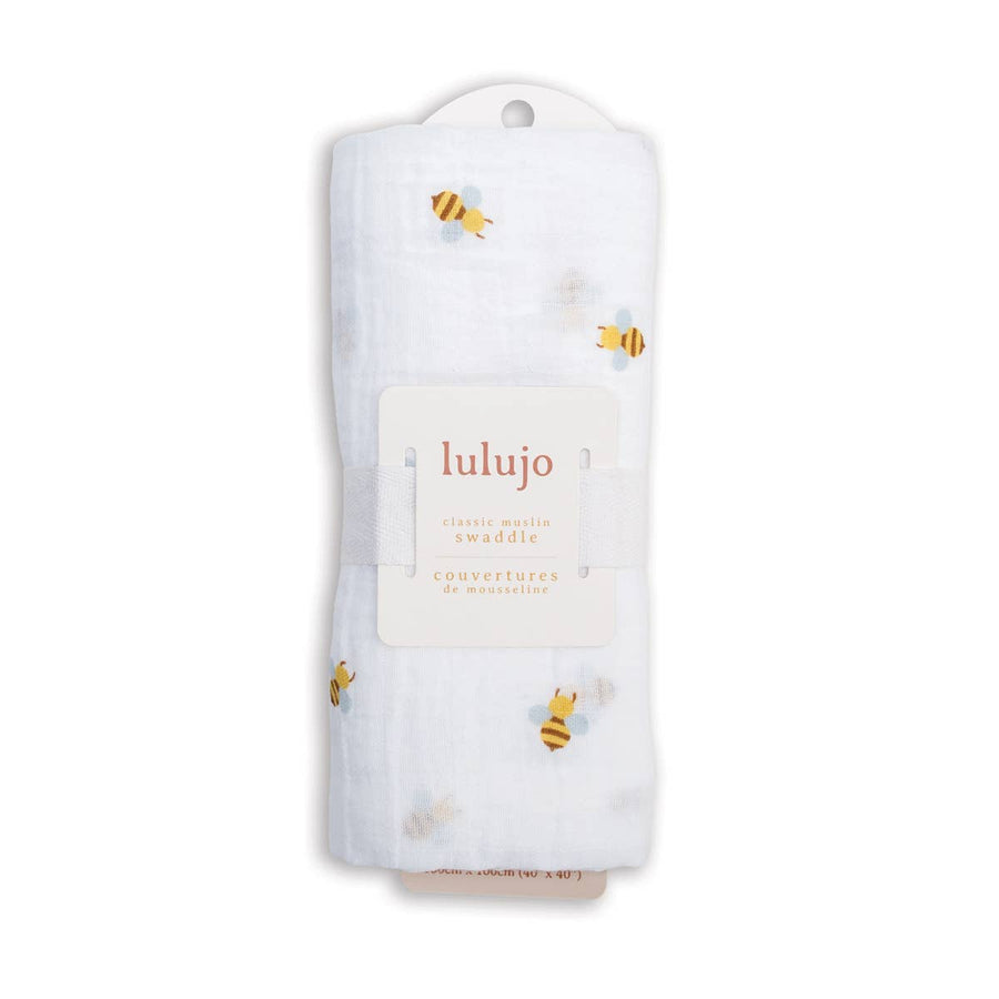 Bees Muslin Swaddle