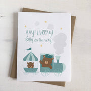 Baby On The Way - Pregnancy Announcement Baby Shower Card