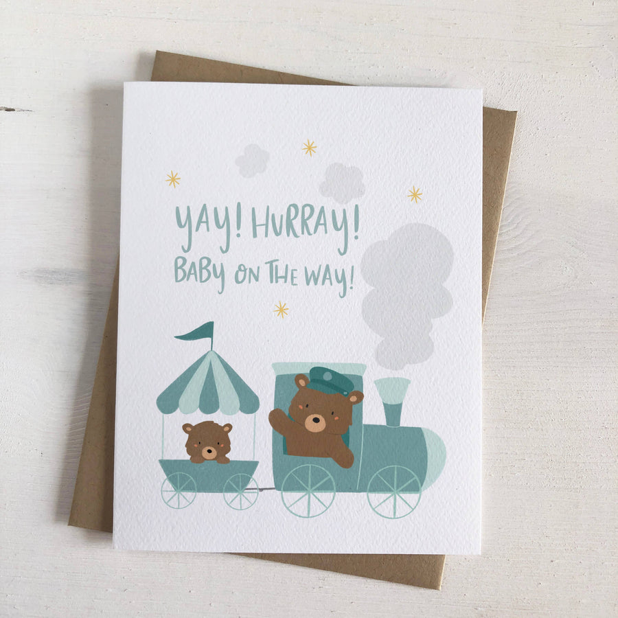 Baby On The Way - Pregnancy Announcement Baby Shower Card