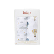 Hot Air Balloons & Clouds 2pk Muslin Swaddle
