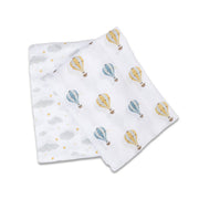 Hot Air Balloons & Clouds 2pk Muslin Swaddle