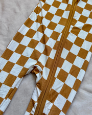 Amberwood Checkered Bamboo Romper
