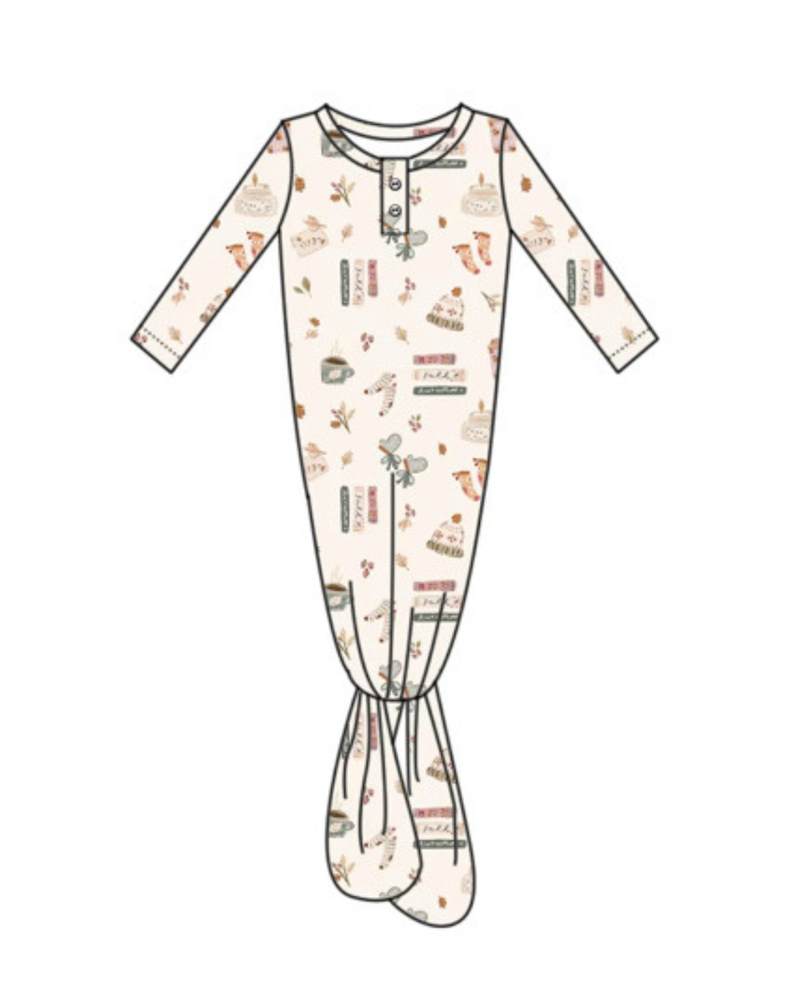 Autumn Vibes Knotted Gown