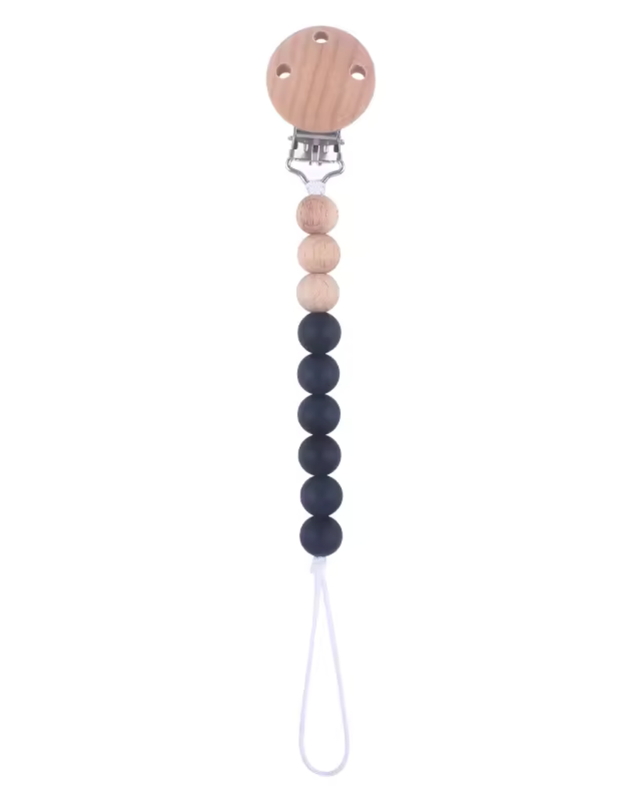 Black Pacifier Clip