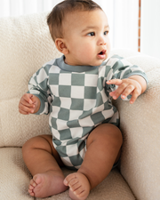 Jensen Bubble Romper – Silver Moss