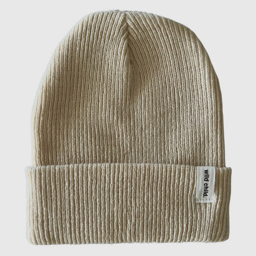 Cream Classic Beanies