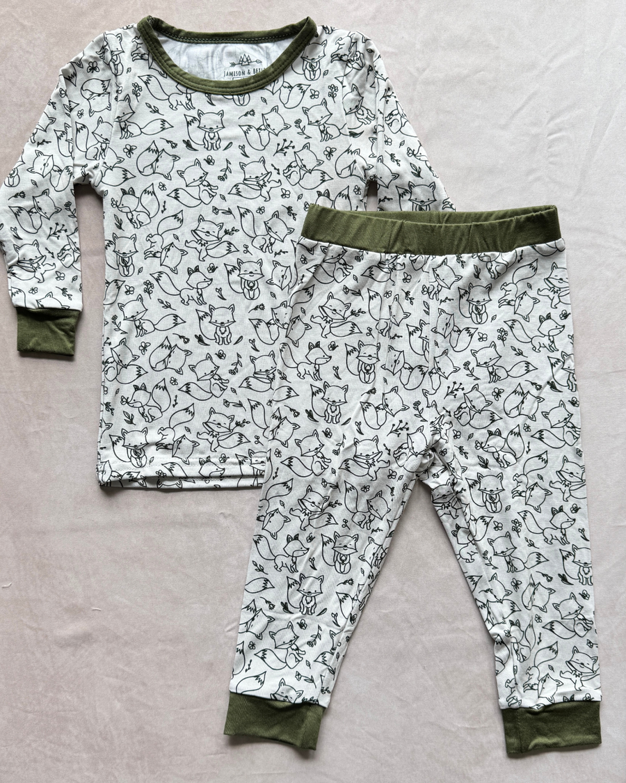 Friendly Fox Two-Piece Bamboo Sleeper