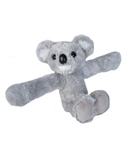 Plush toy koala on a white background