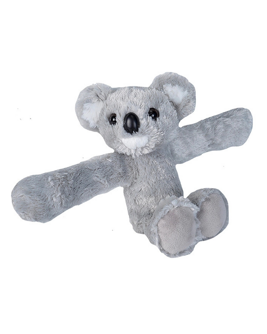 Plush toy koala on a white background