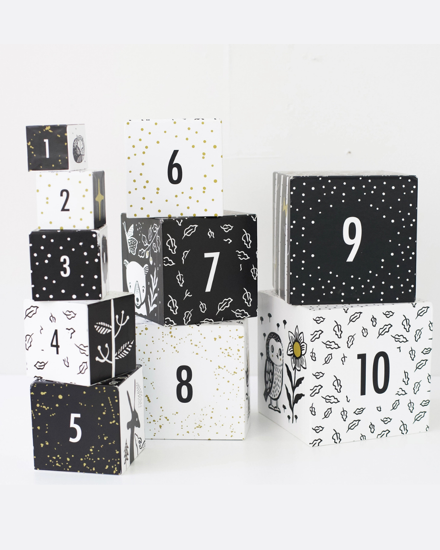 Nesting Blocks - Woodland Numbers