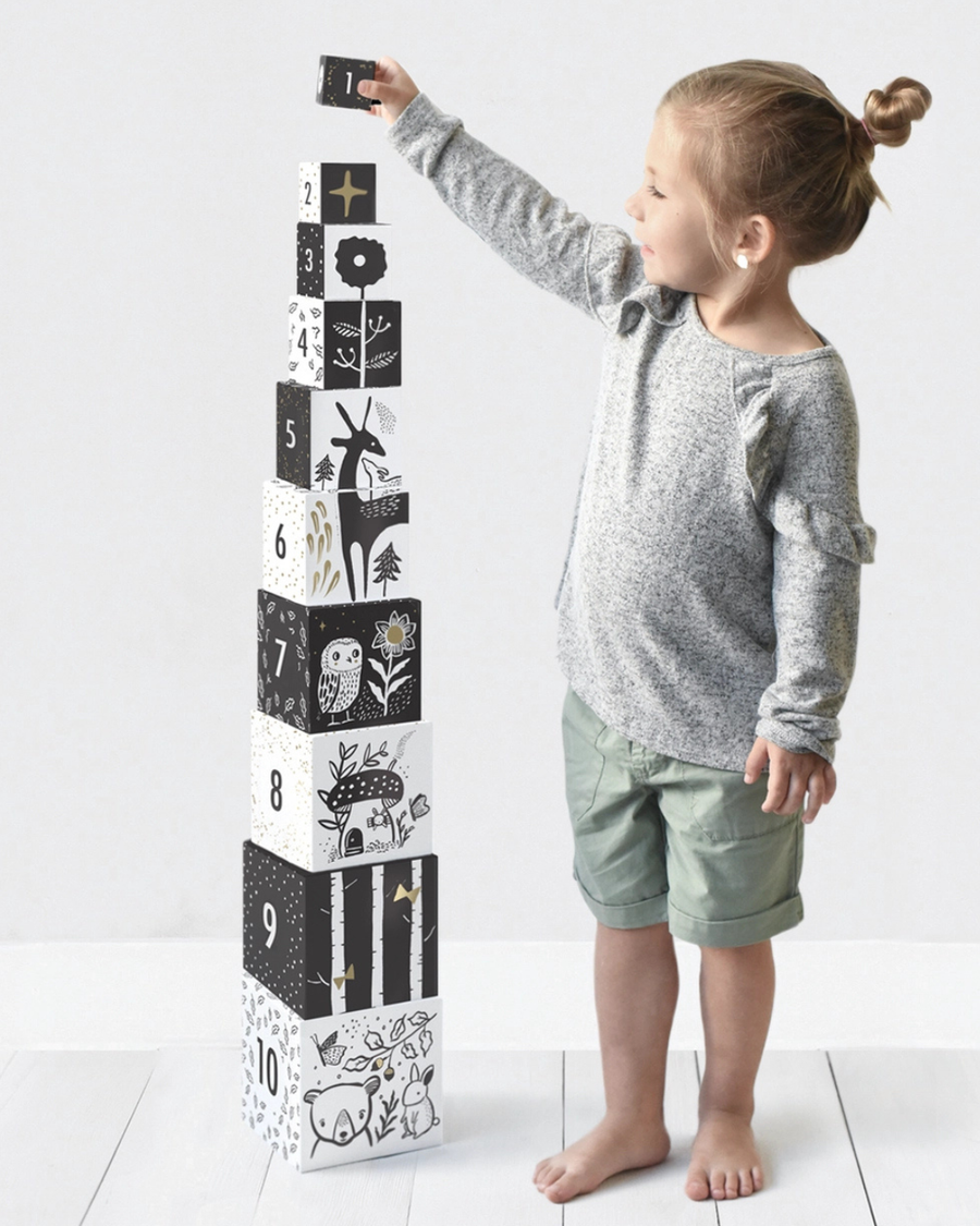 Nesting Blocks - Woodland Numbers