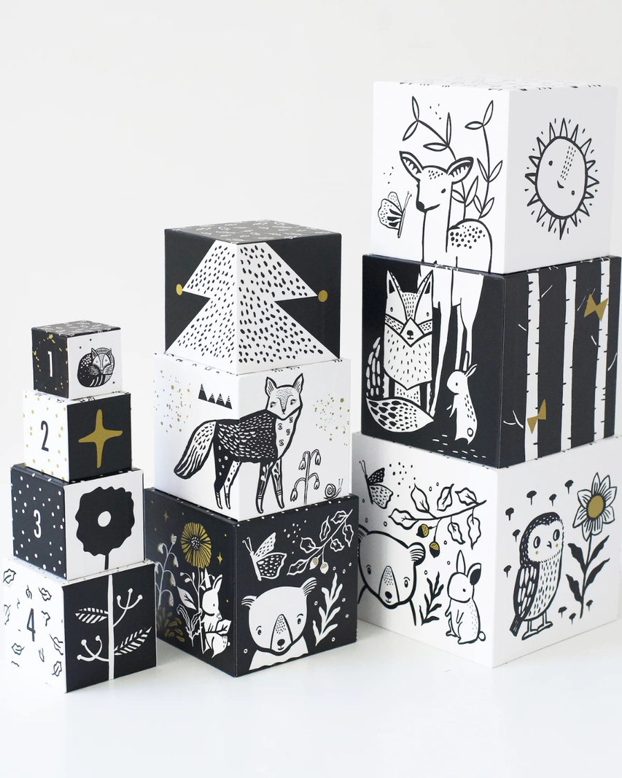 Nesting Blocks - Woodland Numbers