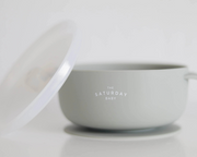 Sage Suction Bowl with Lid