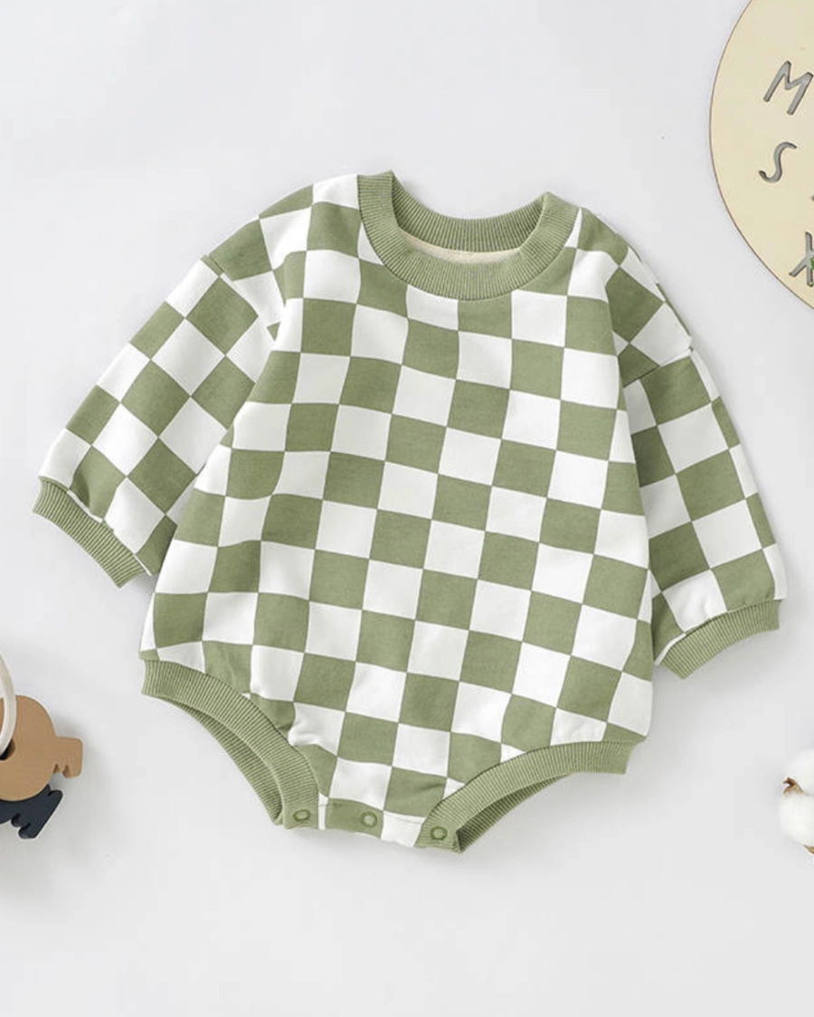 Jensen Bubble Romper – Sage