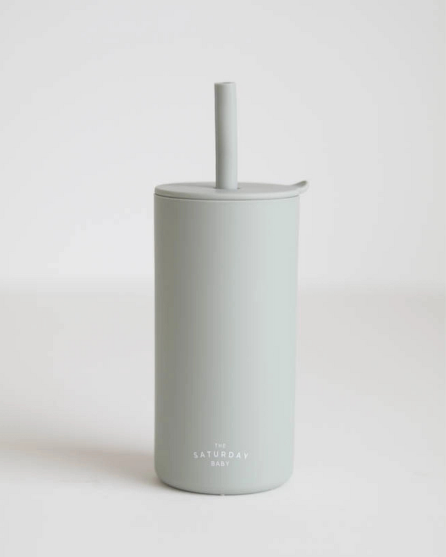 Sage Kid Silicone Straw Cups