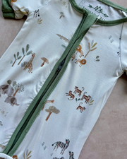 Wander Cubs Shortie Bamboo Romper Sleeper