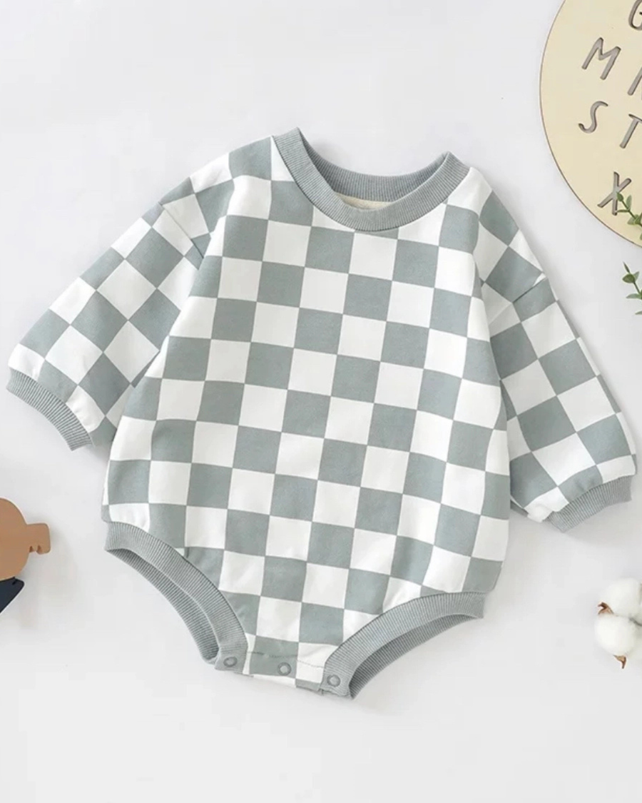 Jensen Bubble Romper – Silver Moss