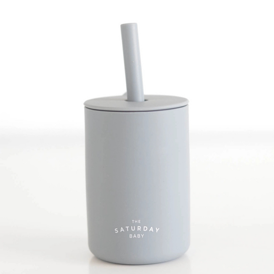 Sky Silicone Straw Cup