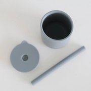 Sky Silicone Straw Cup