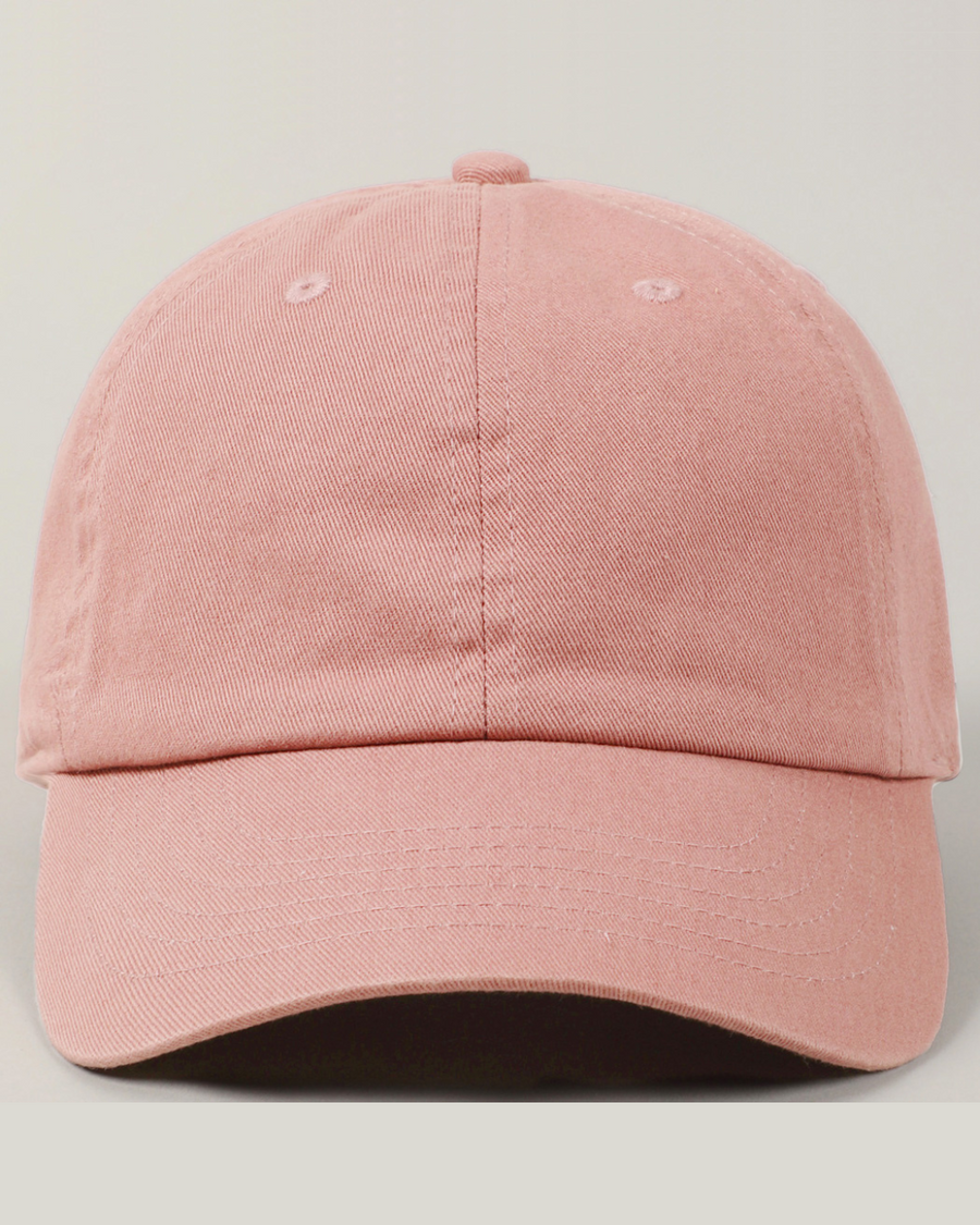 Smoke Pink Stone Washed Baseball Cap