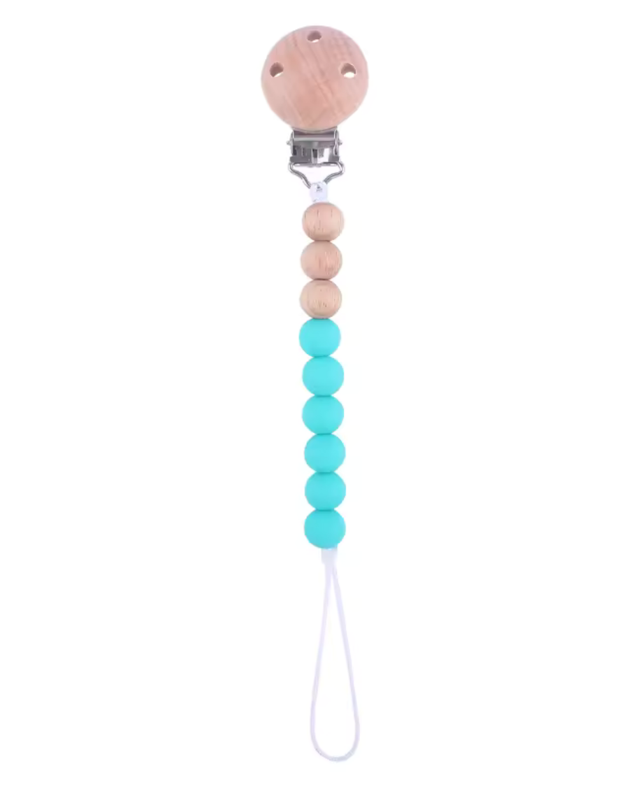 Turquoise Pacifier Clip