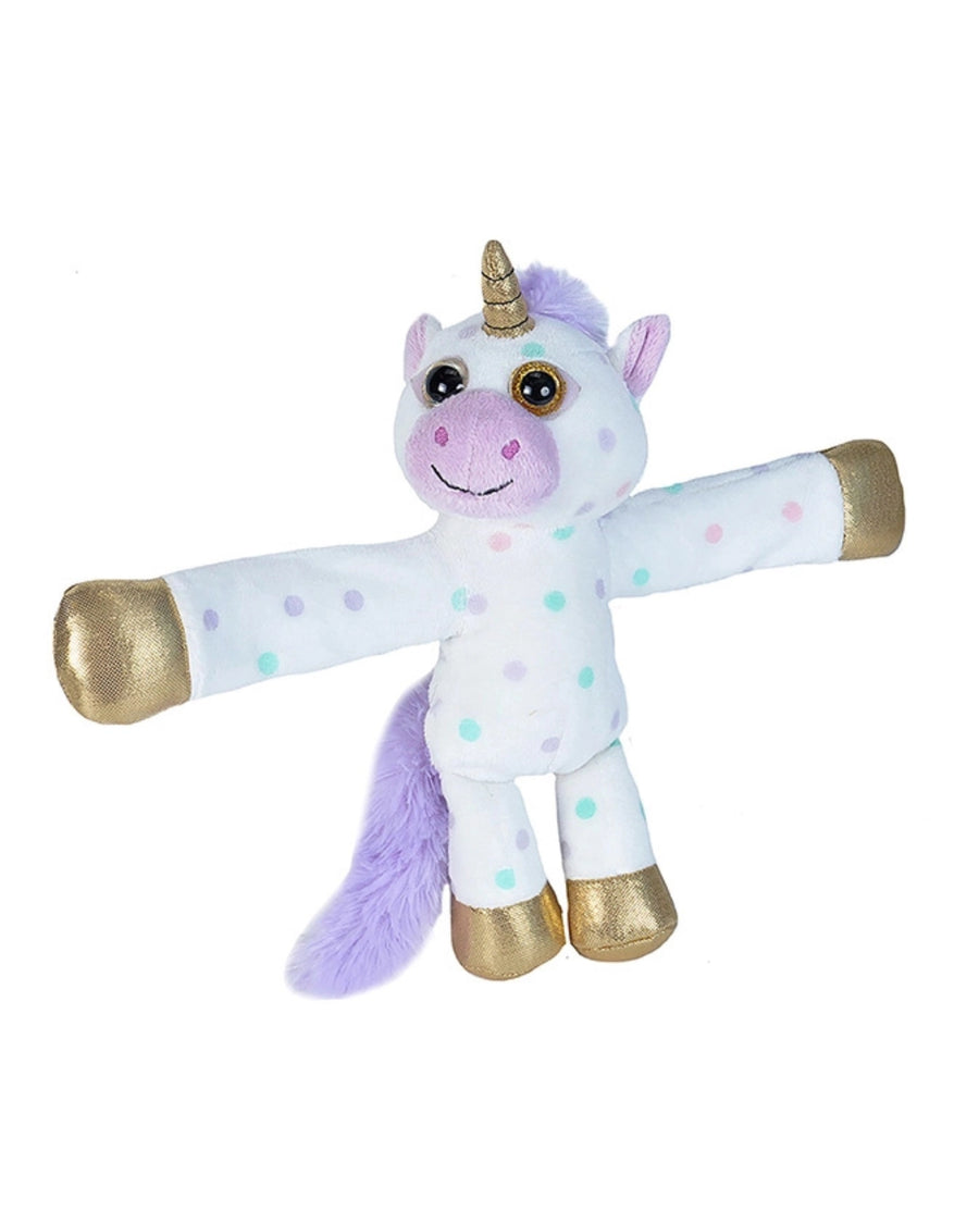 Huggers Unicorn Polka Dot Stuffed Animal 8"