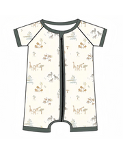 Wander Cubs Shortie Bamboo Romper Sleeper