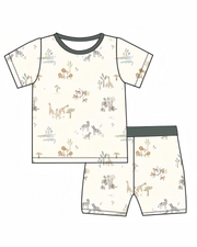 Wander Cubs Shortie 2-Piece Pajamas