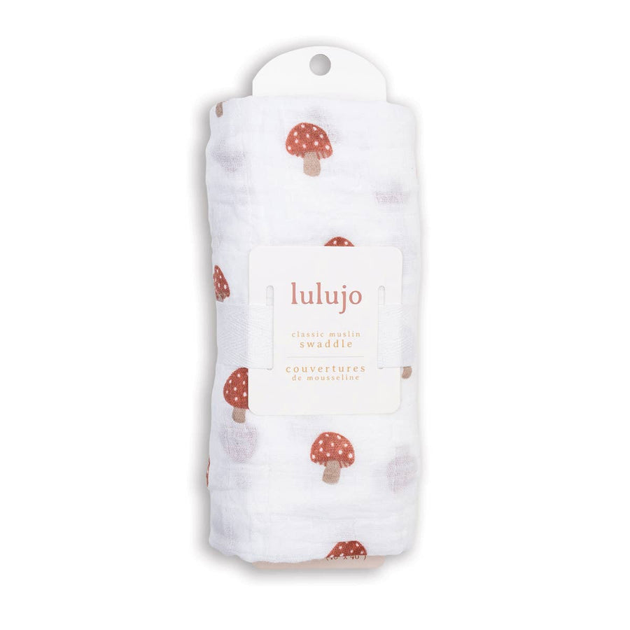 Mushroom Muslin Swaddle