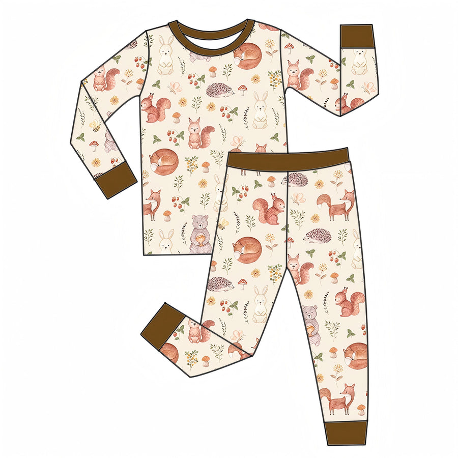 Forest Friends Two-Piece Bamboo Sleeper