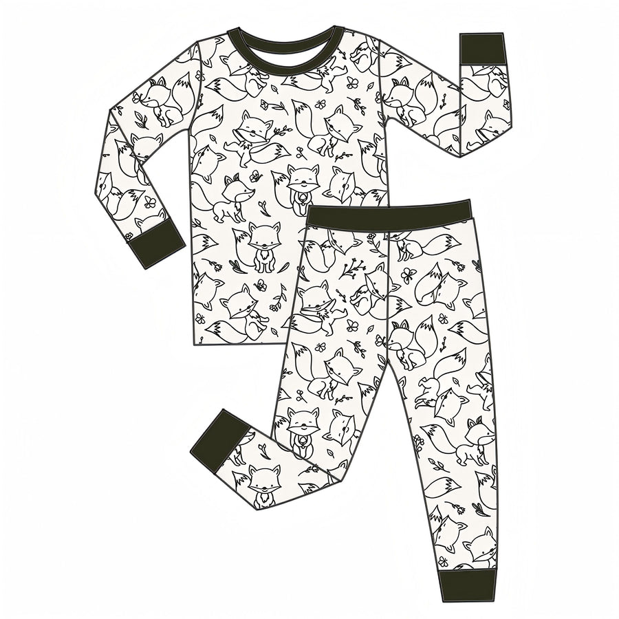 Friendly Fox Two-Piece Bamboo Sleeper