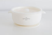 Suction Bowl With Lid: Cloud