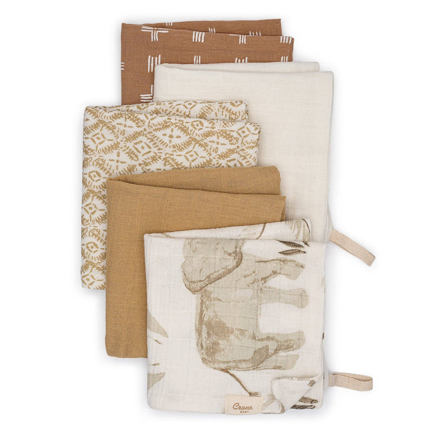 Kendi 5-pc. Wash Cloth Set (Safari Animal)