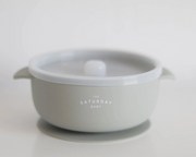 Sage Suction Bowl with Lid